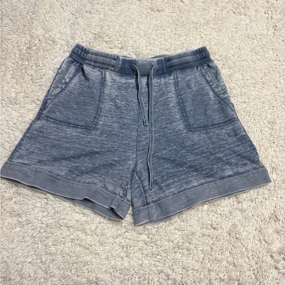 Jane and Delancey Pants - Jane and Delancey Heathered Blue Athletic Shorts
